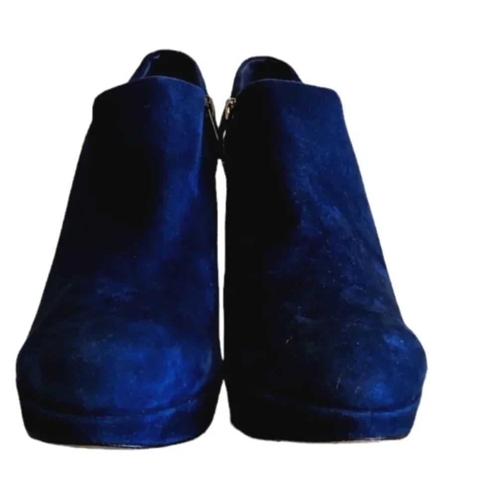 Vince Camuto Navy platform bootie ankle boot Elvin size 9.5 - Picture 2 of 7